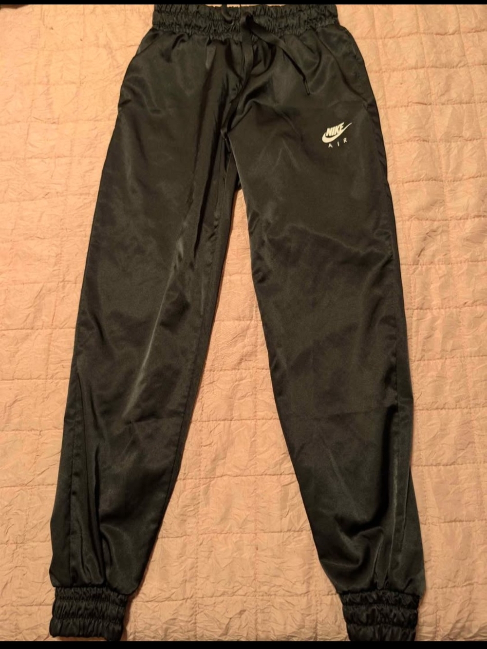 Nike Black Track Joggers with White Air Logo